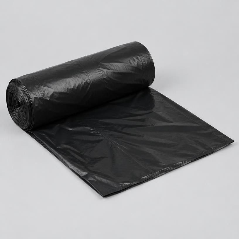 Heavy-duty black bin liners